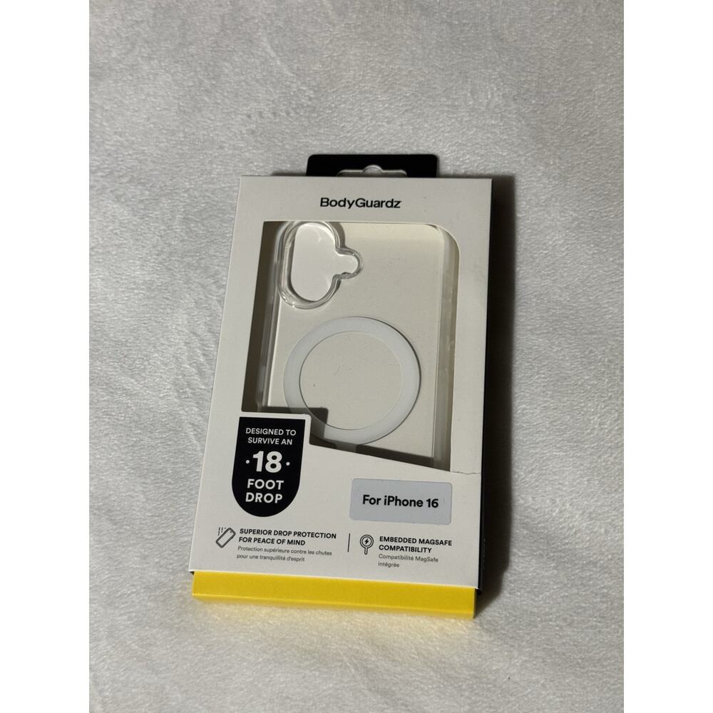 IPhone 16 Body Guardz Clear Case Embedded Mag Safe - 18ft Drop Protection